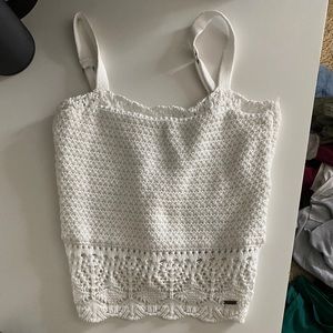 Hollister White tank top